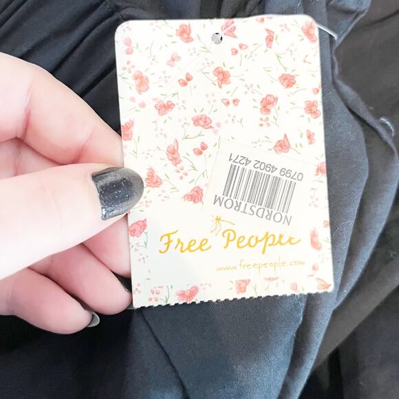 Free People Show Me Some Shoulder Tunic Top Black Small - Picture 4 of 16